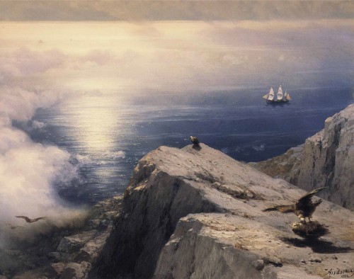 Ivan_Constantinovich_Aivazovsky_-_A_Rocky_Coastal_Landscape_in_the_Aegean_with_Ships_in_the_Distance_detail.jpg